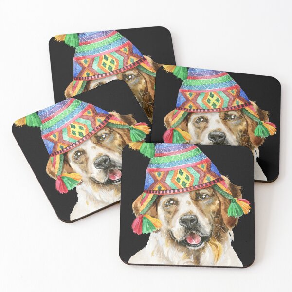 Item preview, dog in wool Swedish hat designed and sold by amy greaves.