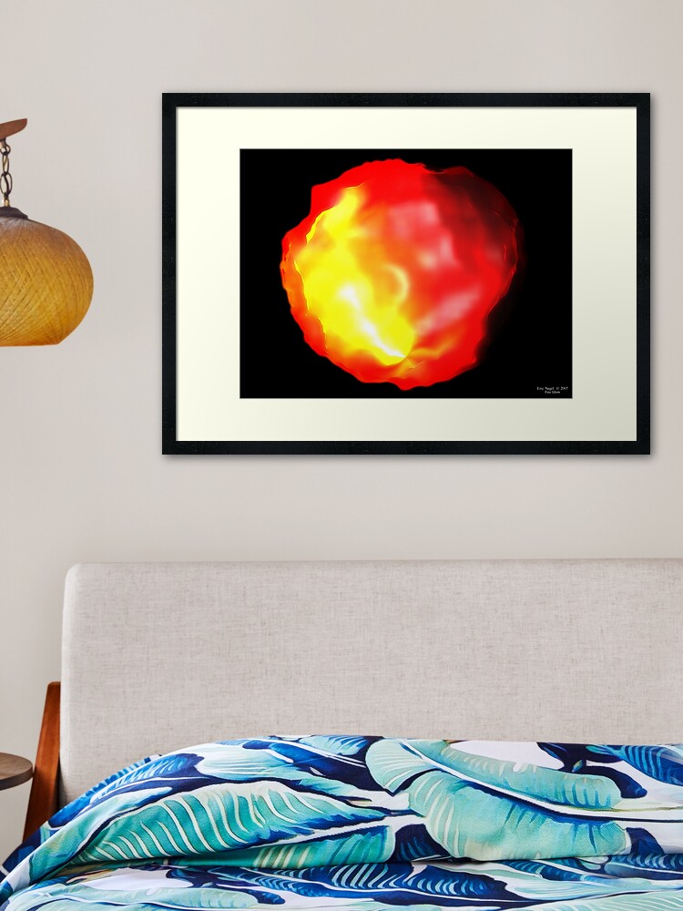 Thumbnail 2 von 7, Gerahmter Kunstdruck, Fire Glow designt und verkauft von Enagel.