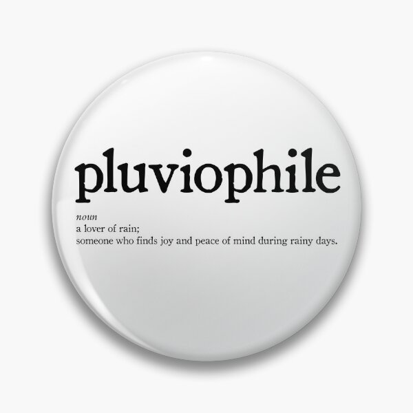 Item preview, Pluviophile - Black on white designed and sold by DaddyIssues-Inc.