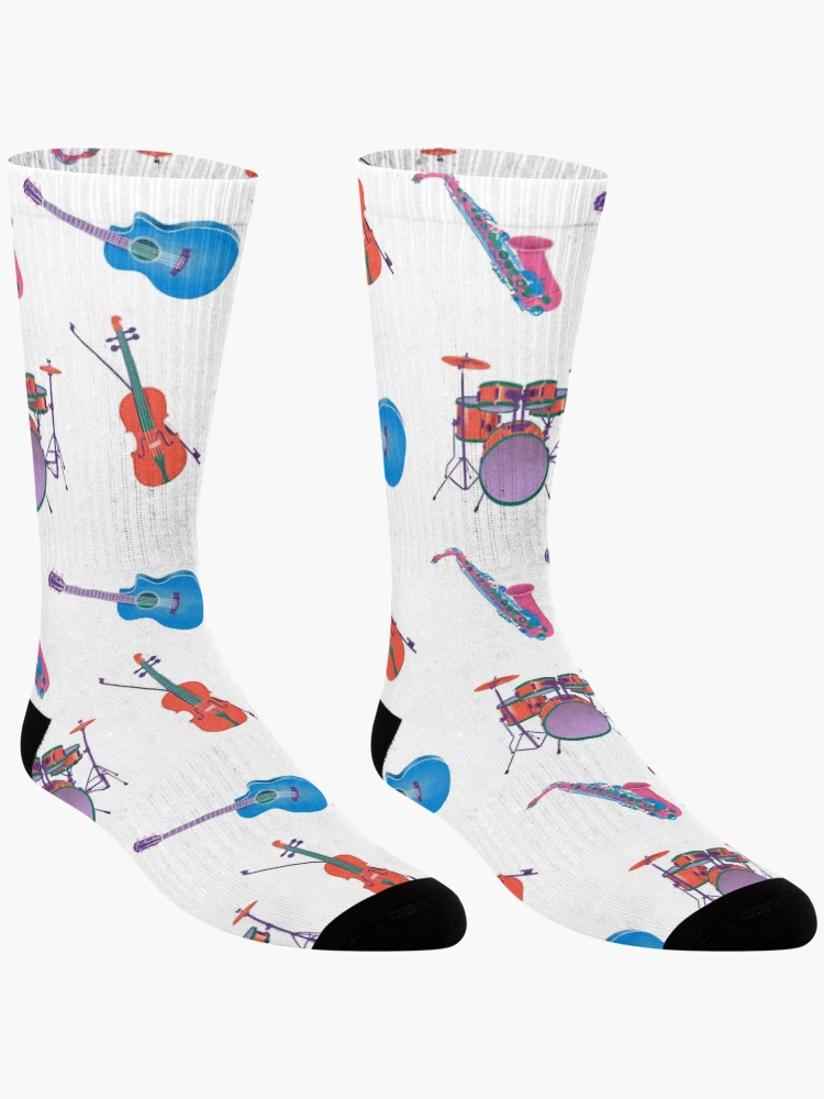 Thumbnail 3 of 5, Socks, Musical Instruments Sticker Packs designed and sold by alloutshirts.