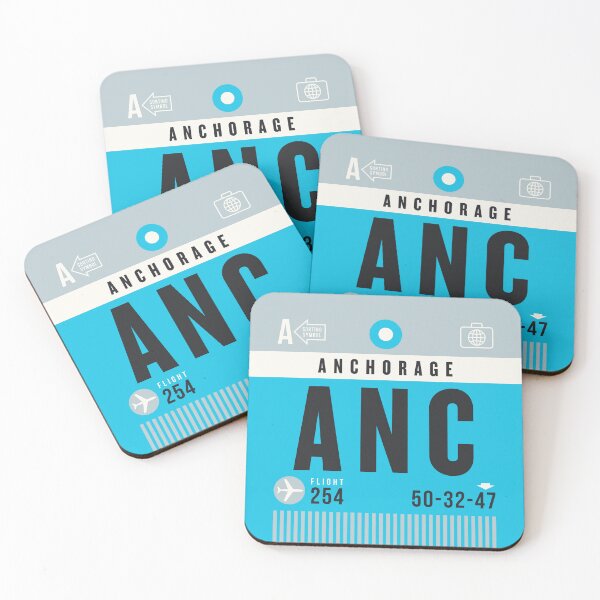 Item preview, Luggage Tag A - ANC Anchorage Alaska USA designed and sold by VoodooCircus.