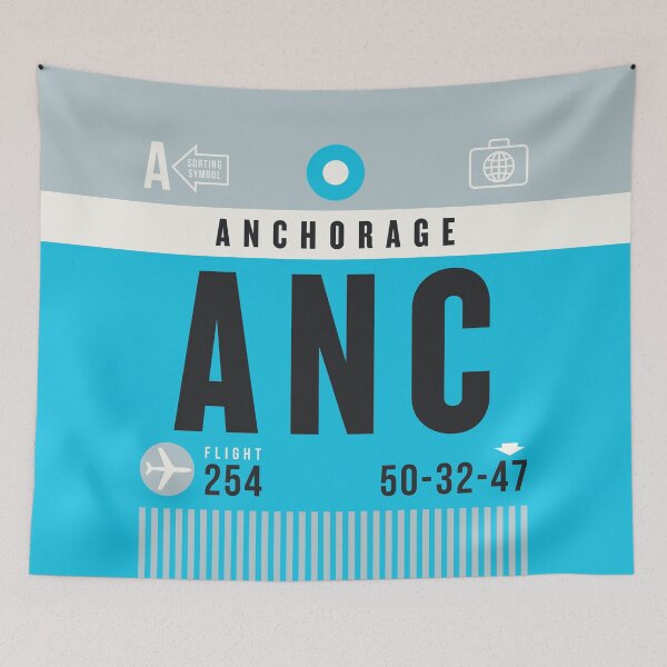 Item preview, Luggage Tag A - ANC Anchorage Alaska USA designed and sold by VoodooCircus.