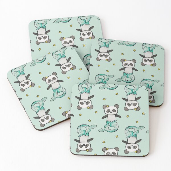 Item preview, Panda Mermaid Watercolor designed and sold by kmstudio.