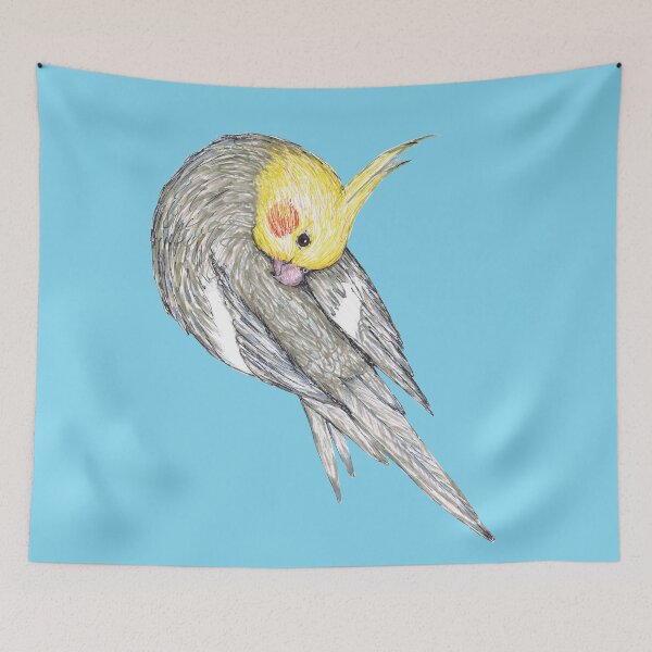Item preview, Preening cockatiel designed and sold by Bwiselizzy.