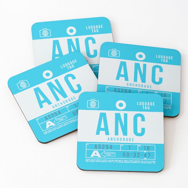 Item preview, Luggage Tag B - ANC Anchorage Alaska USA designed and sold by VoodooCircus.
