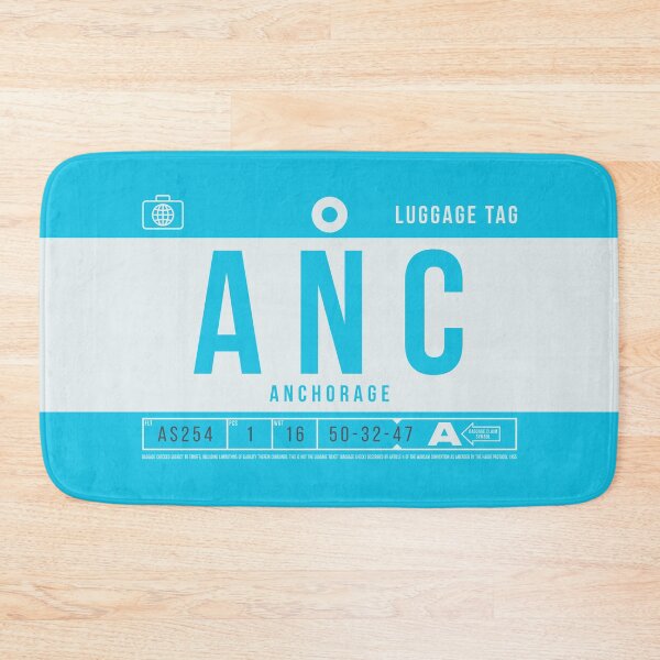 Item preview, Luggage Tag B - ANC Anchorage Alaska USA designed and sold by VoodooCircus.
