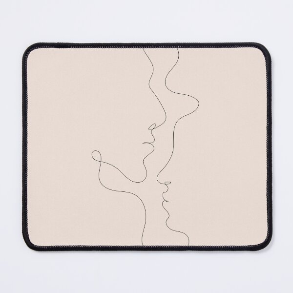 Item preview, Faces In Profile Single Line Drawing designed and sold by KanzanCreative.
