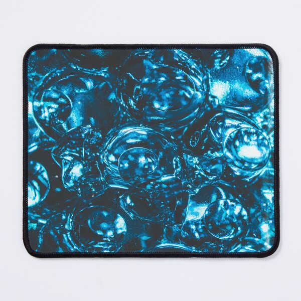 Sparkly blue water marbles Mouse Pad