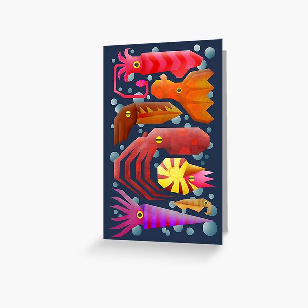 Cephalopods Tarjetas de felicitación