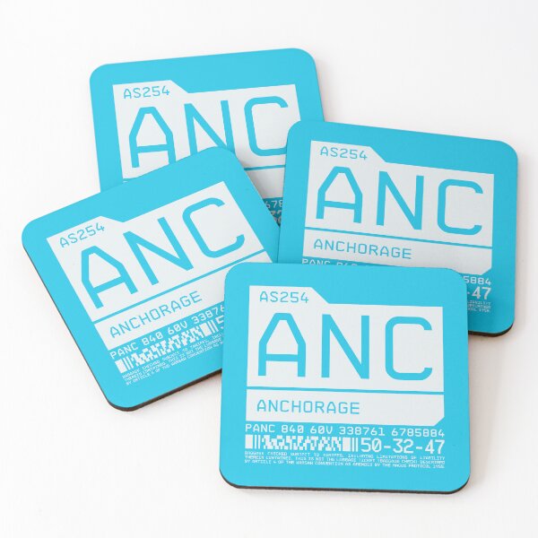 Item preview, Luggage Tag C - ANC Anchorage Alaska USA designed and sold by VoodooCircus.