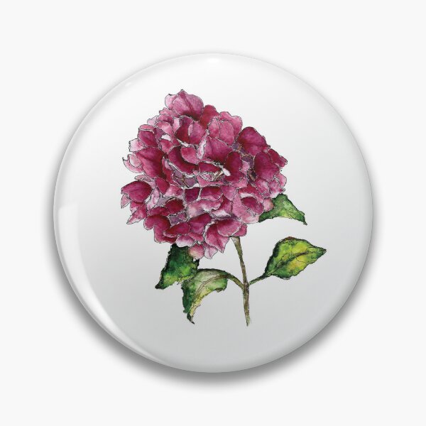Item preview, Watercolour Pink Hydrangea Flower designed and sold by DeborahMcGrath.