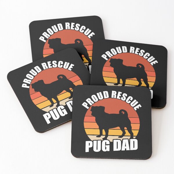 Item preview, Proud Rescue Pug Dad  designed and sold by Pugstuff.