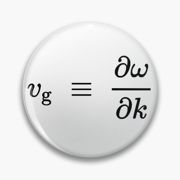 Item preview, Group velocity of wave packets designed and sold by NoetherSym.