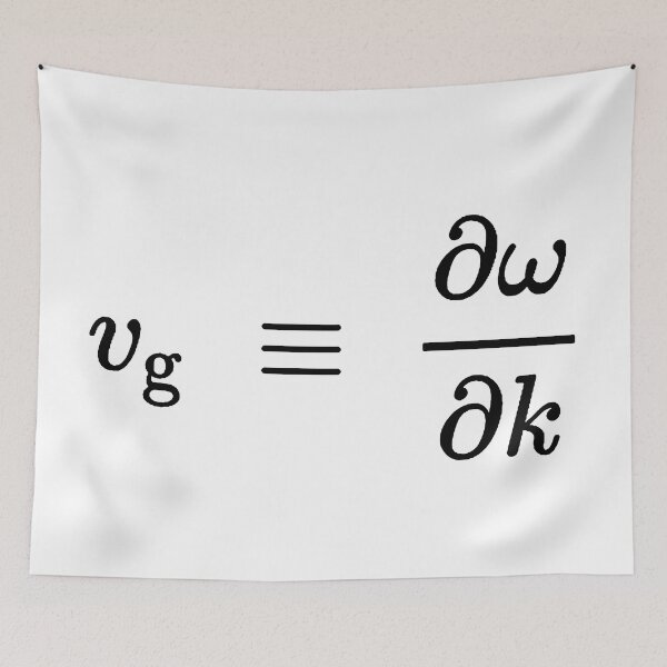 Item preview, Group velocity of wave packets designed and sold by NoetherSym.