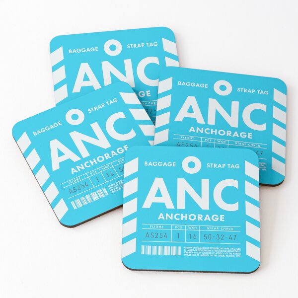 Item preview, Luggage Tag D - ANC Anchorage Alaska USA designed and sold by VoodooCircus.