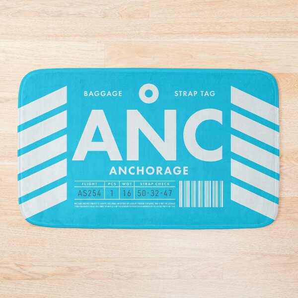 Item preview, Luggage Tag D - ANC Anchorage Alaska USA designed and sold by VoodooCircus.