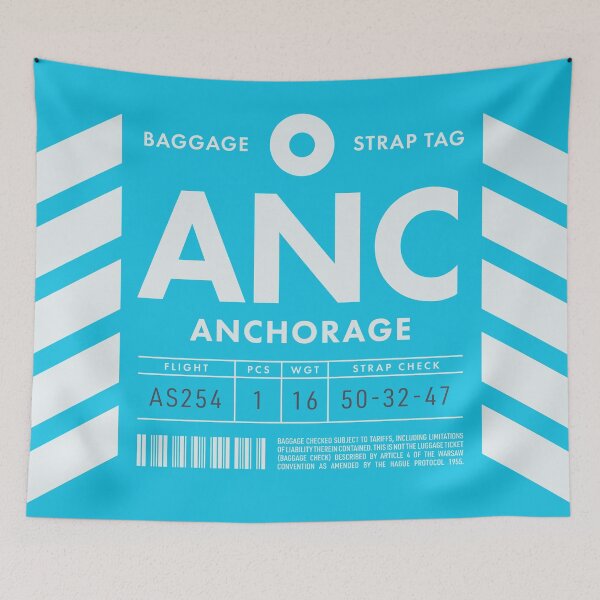 Item preview, Luggage Tag D - ANC Anchorage Alaska USA designed and sold by VoodooCircus.