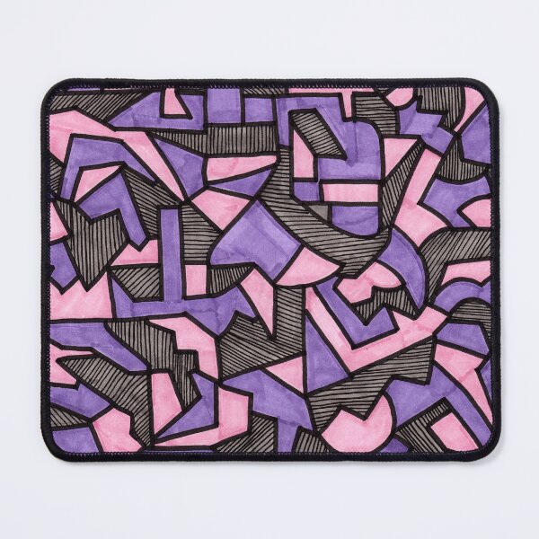 Item preview, Stained Glass Geometric Pattern in Lavender and Pink designed and sold by Harriet Linton.