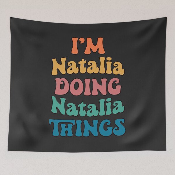 Item preview, Natalia Funny Retro First Name designed and sold by Americandude.