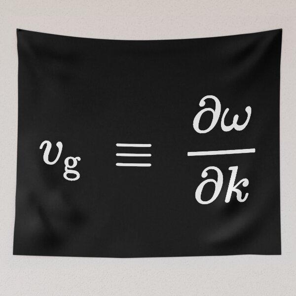 Item preview, Group velocity of wave packets dark version designed and sold by NoetherSym.