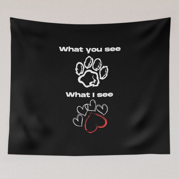 Item preview, A love dogs design. dog love explained with paws designed and sold by MayaAndNora.
