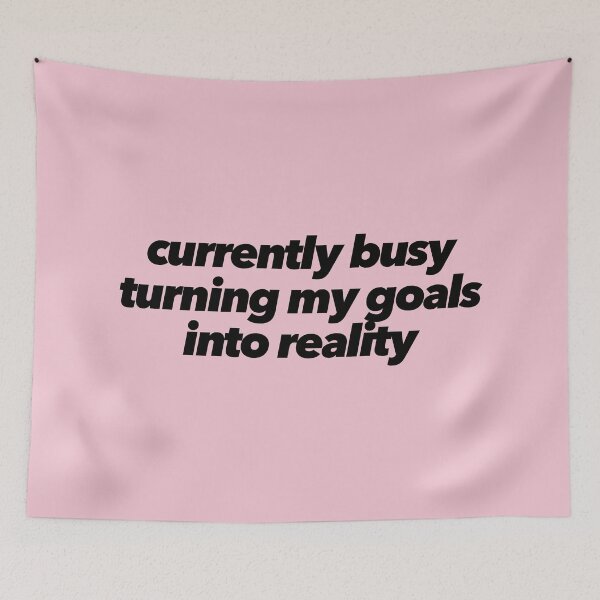 Item preview, Currently Busy Turning My Goals Into Reality designed and sold by The Ambitious Women Club.