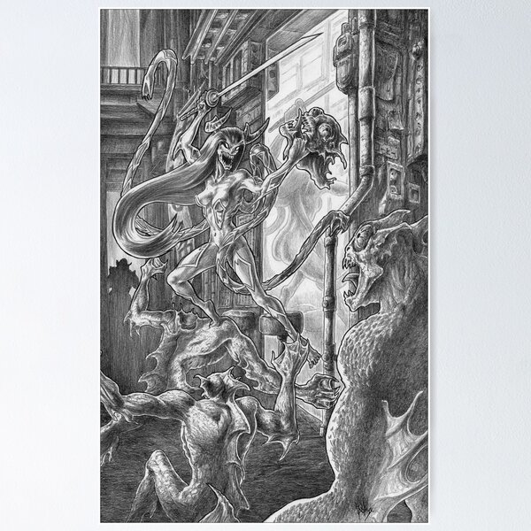 Item preview, Demon and Deep Ones designed and sold by Ian The Comic Artist.