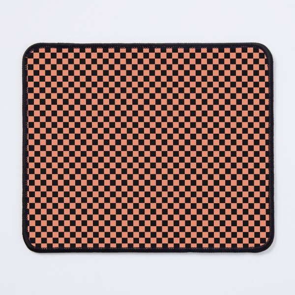 Item preview, Peach and Black Checker Board designed and sold by Texterns.