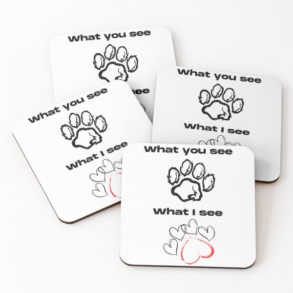 Item preview, A love dogs design. dog love explained with paws designed and sold by MayaAndNora.