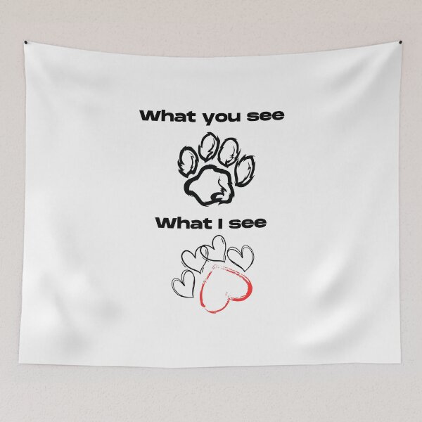 Item preview, A love dogs design. dog love explained with paws designed and sold by MayaAndNora.