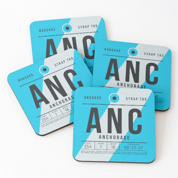 Item preview, Luggage Tag E - ANC Anchorage Alaska USA designed and sold by VoodooCircus.