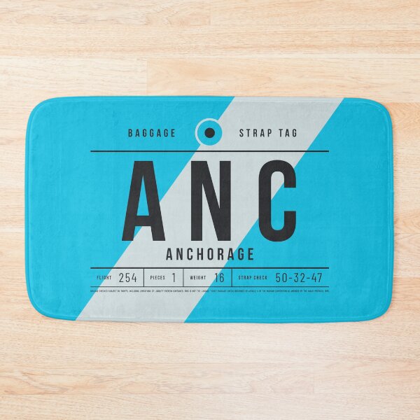 Item preview, Luggage Tag E - ANC Anchorage Alaska USA designed and sold by VoodooCircus.
