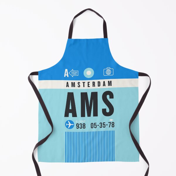 Item preview, Luggage Tag A - AMS Amsterdam Netherlands designed and sold by VoodooCircus.