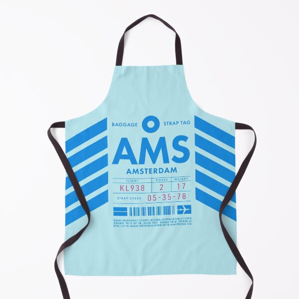 Item preview, Luggage Tag D - AMS Amsterdam Netherlands designed and sold by VoodooCircus.