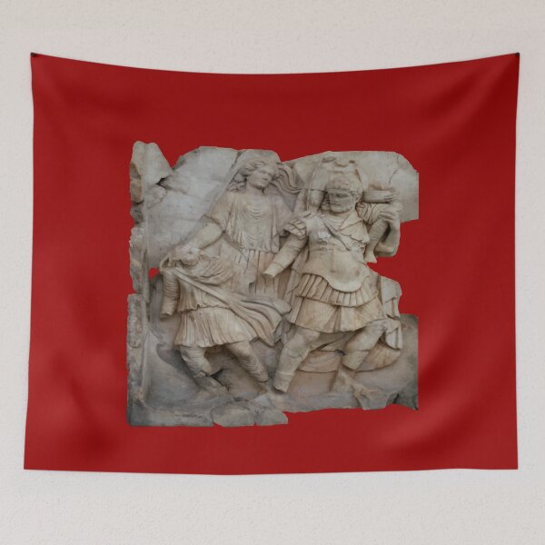 Item preview, Aineas’ Flight From Troy Aphrodisias Sebastion Relief Vector Art designed and sold by taiche.