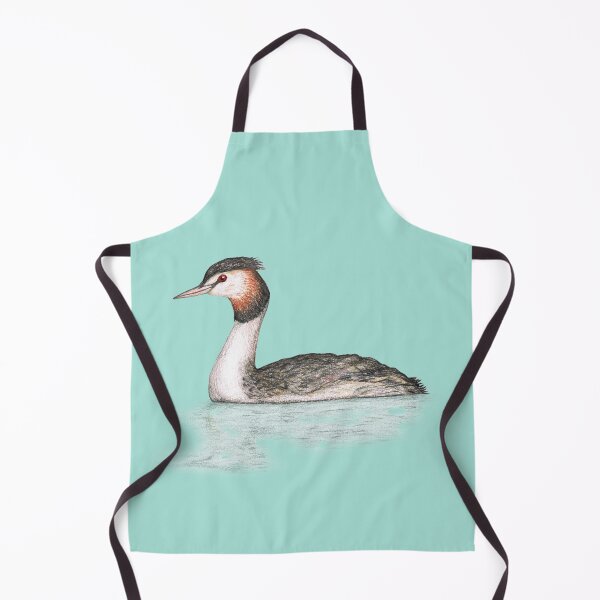 Item preview, Great crested grebe pencildrawing designed and sold by Bwiselizzy.