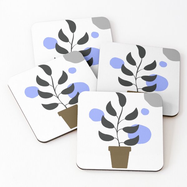Item preview, Abstract Leaf in Pot designed and sold by ByMilagra.