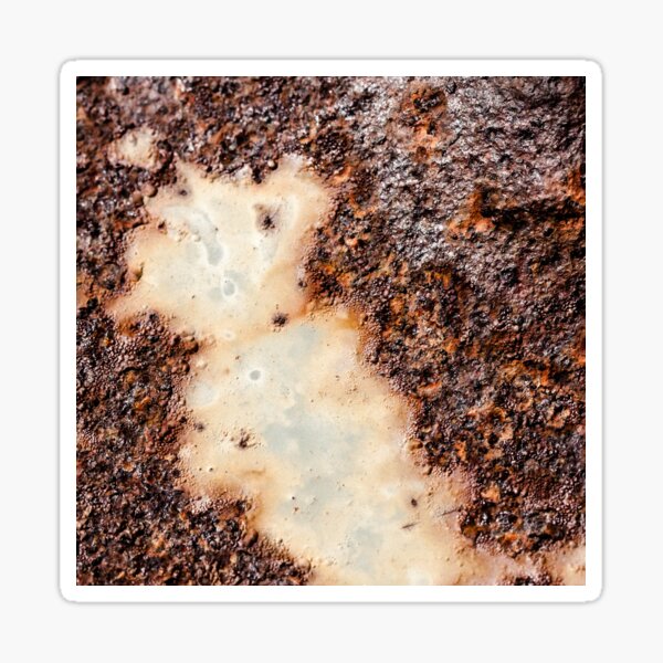 Cool brown rusty metal texture Sticker