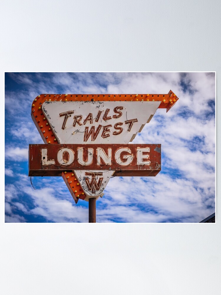 Thumbnail 1 of 3, Poster, Trails West Sign designed and sold by Enzwell.