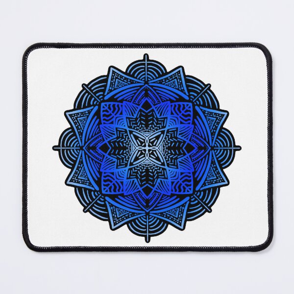 Item preview, Blue Radial Mandala designed and sold by Cooper Lynn Designs.