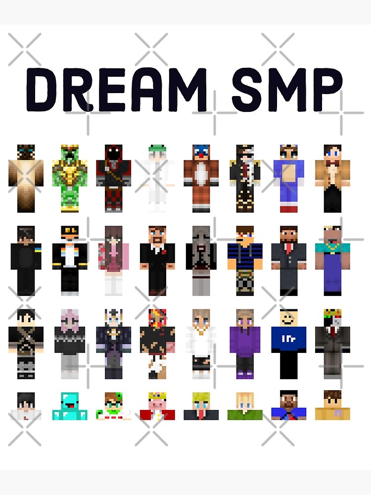 DREAM SMP Skin Print Custom Minecraft Skin Print Print 