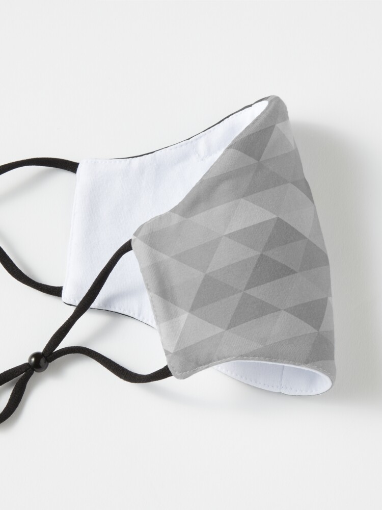 Alternate view of Grayscale triangle geometric squares pattern Mask