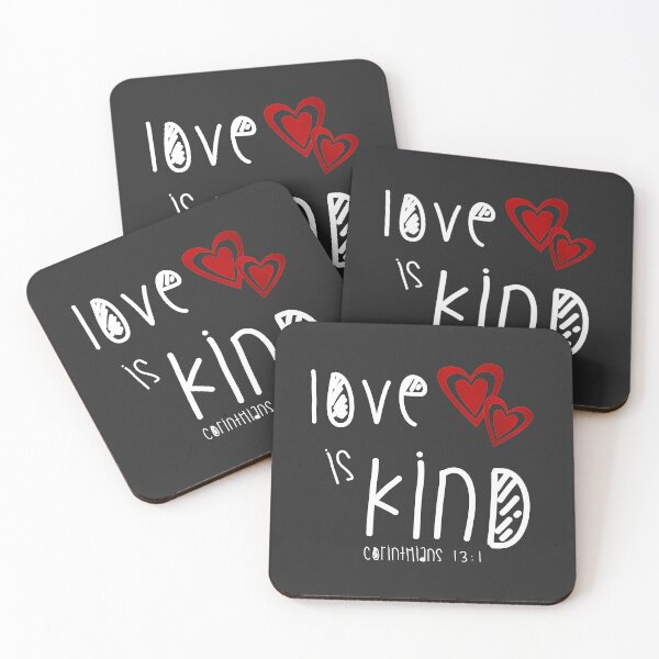 Item preview, Christian Design - Love is Kind - Bible Verse - Corinthians 13 verse 1 designed and sold by simplydesignart.