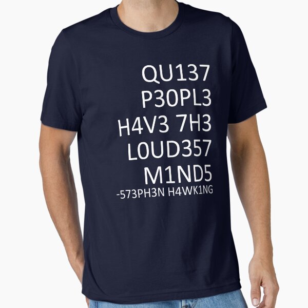 Vista previa del artículo con la obra «Las mentes más ruidosas ... (Stephen Hawking)», diseñado y vendido por medulla9324.