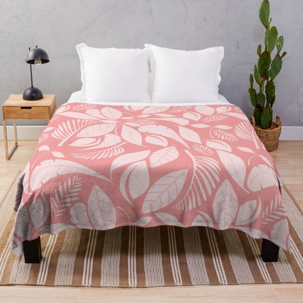 Item preview, Peach Colors Scandi Style Leaves Seamless Pattern designed and sold by humnoo.