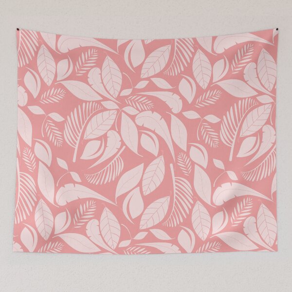 Item preview, Peach Colors Scandi Style Leaves Seamless Pattern designed and sold by humnoo.