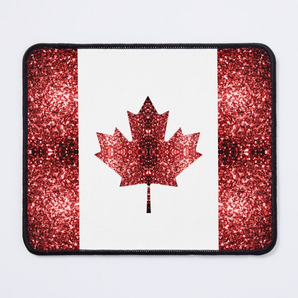 Item preview, Canada flag red faux sparkles maple leaf (Photo of Glitter - Not Reflective) designed and sold by PLdesign.