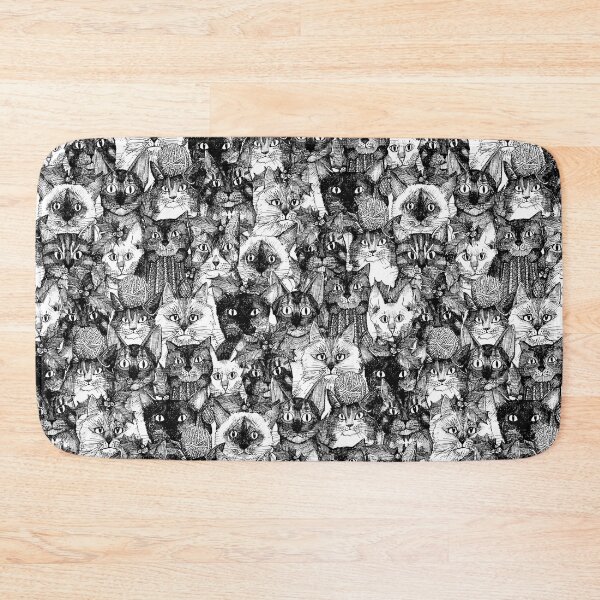 Item preview, CHRISTMAS CATS black white designed and sold by scrummy.