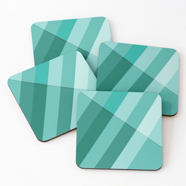 Item preview, Turquoise blue cyan modern geometric lines designed and sold by PLdesign.