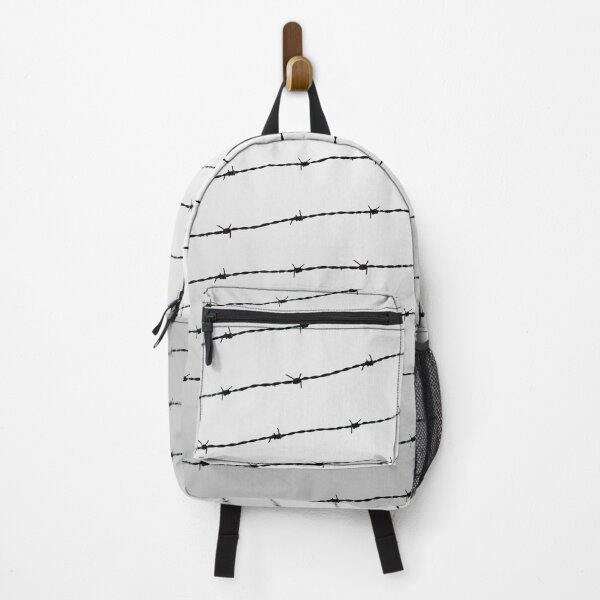 Item preview, Cool gray white and black barbed wire pattern geometric lines designed and sold by PLdesign.